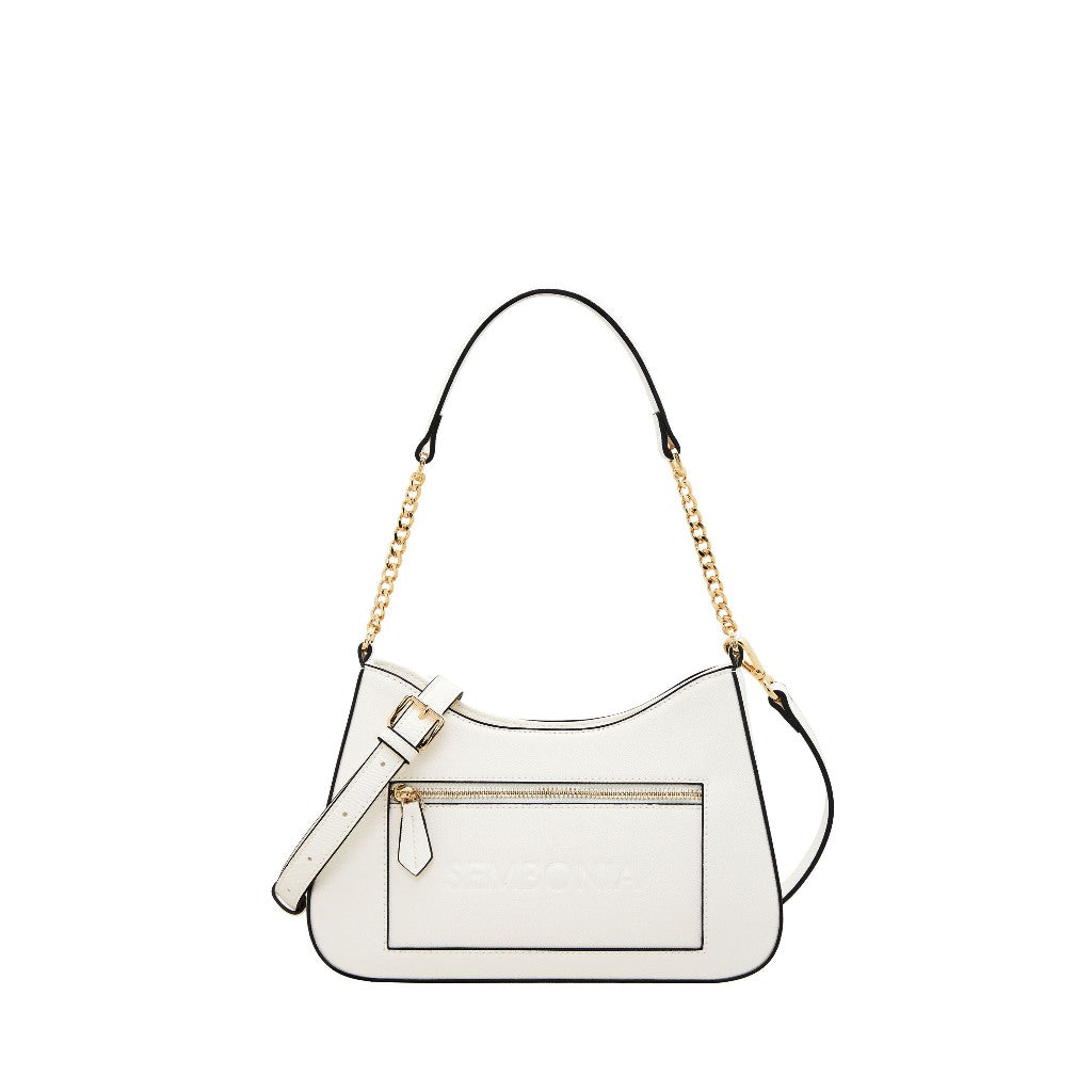 Debossed Trapeze Crossbody Bag (Medium)