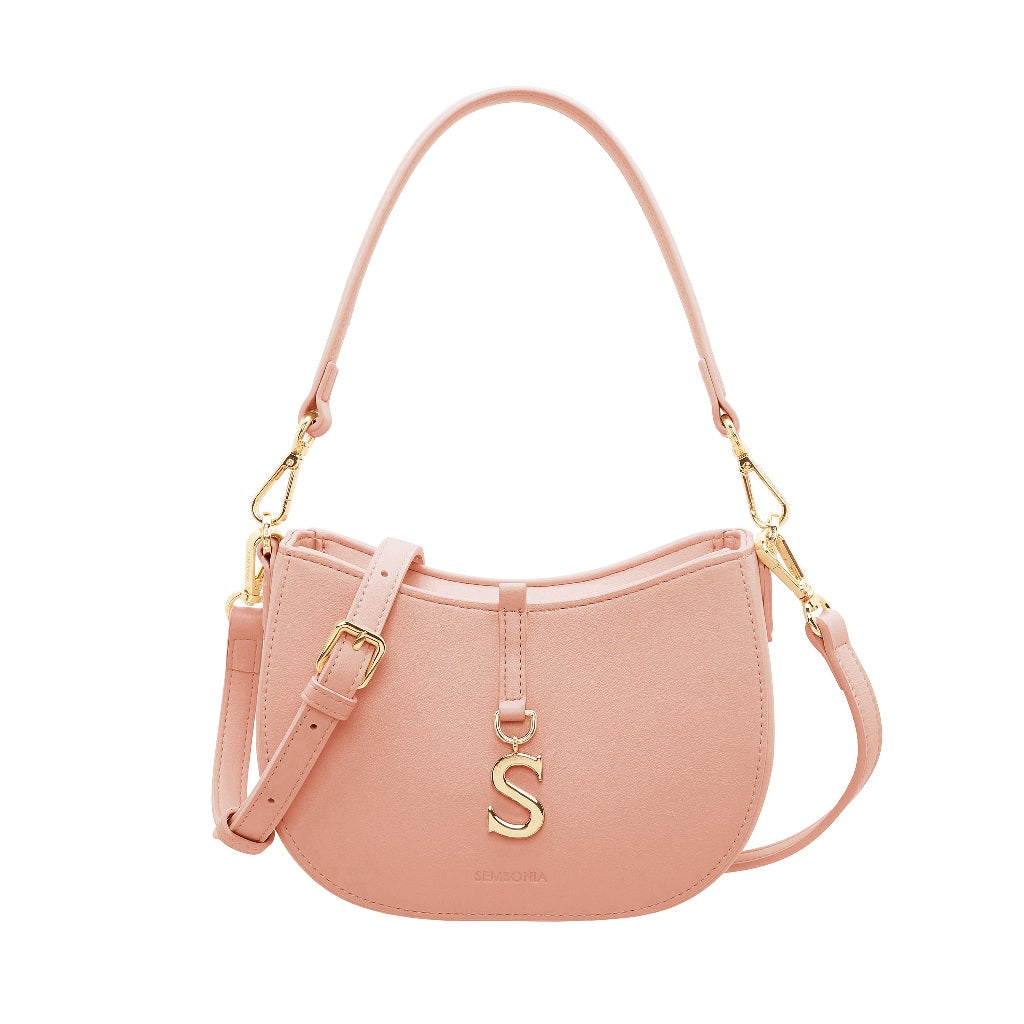 S-Pendant Crescent Crossbody Bag