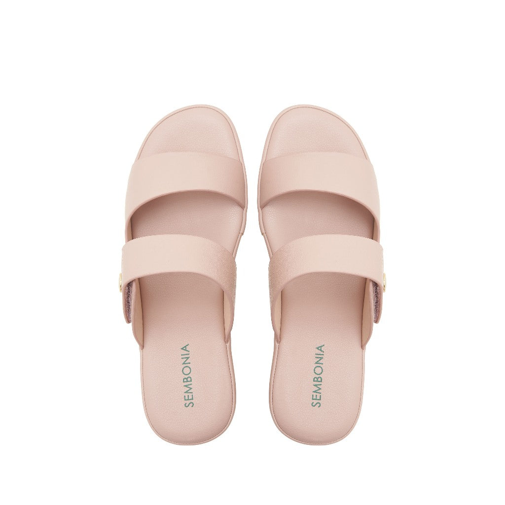 Women Recycled Materials of Synthetic Leather Wedges