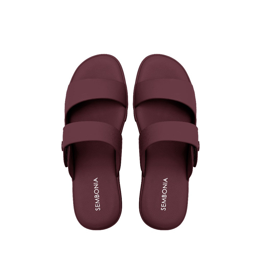 Women Recycled Materials of Synthetic Leather Wedges