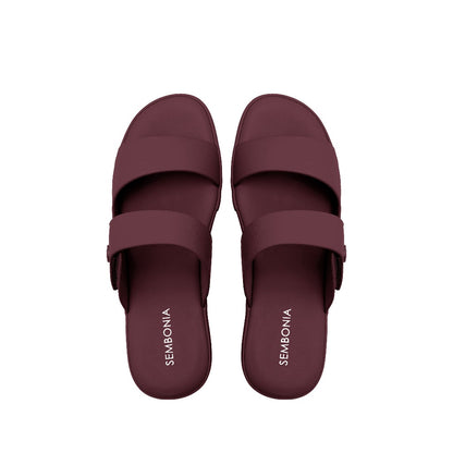 Women Recycled Materials of Synthetic Leather Wedges