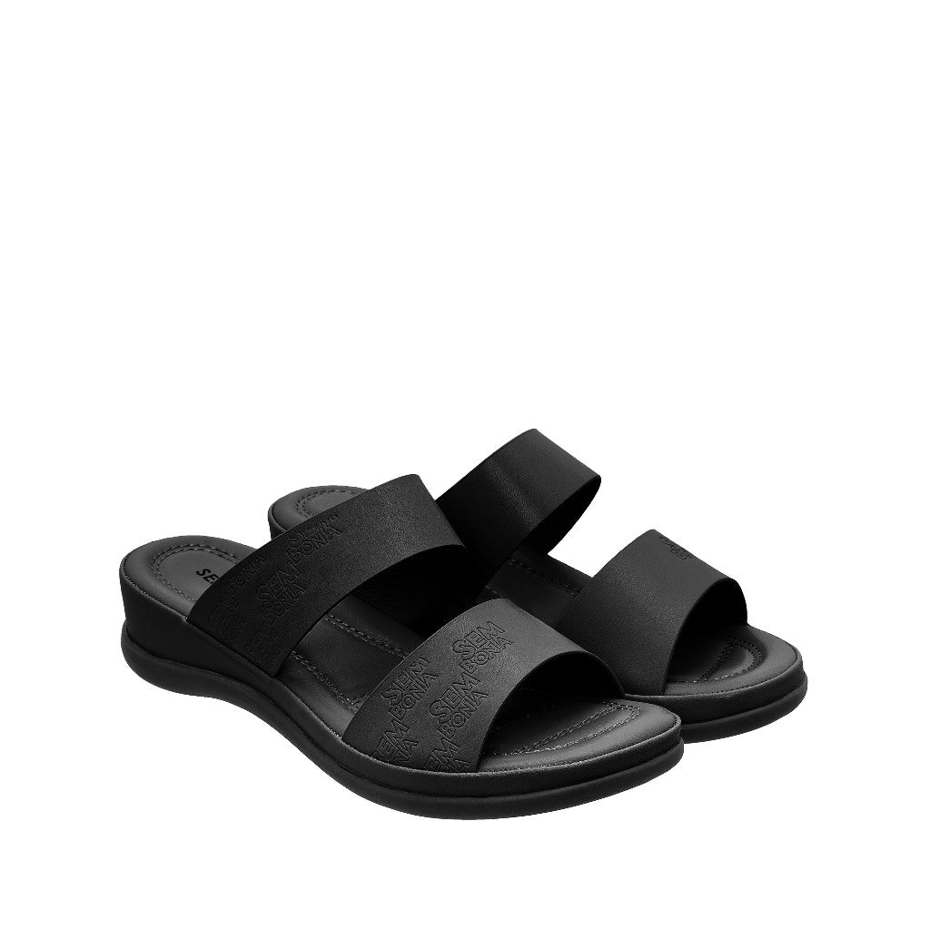 Women Recycled Materials of Synthetic Leather Wedges