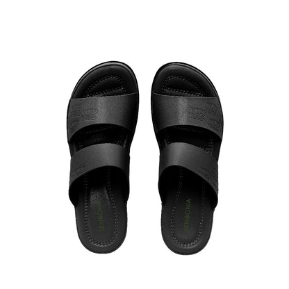Women Recycled Materials of Synthetic Leather Wedges