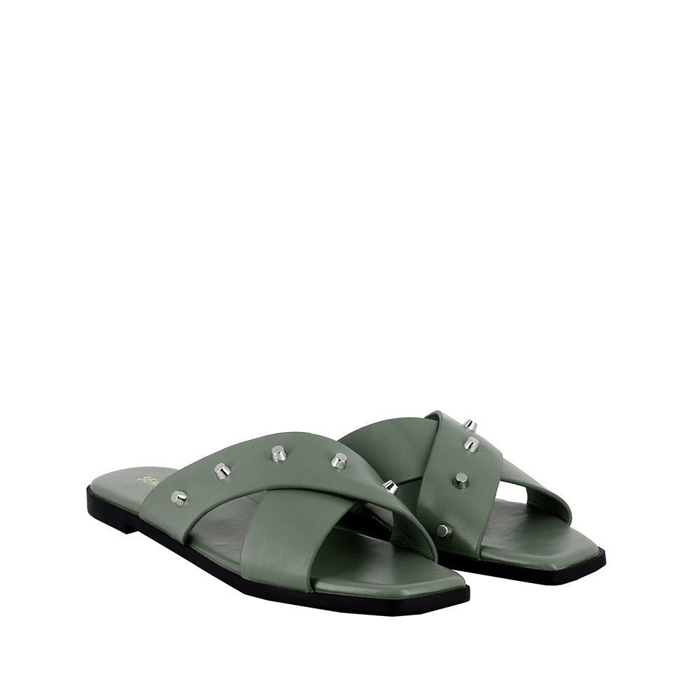 Women Synthetic Leather Flat Sandal