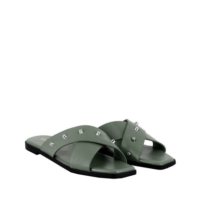Women Synthetic Leather Flat Sandal