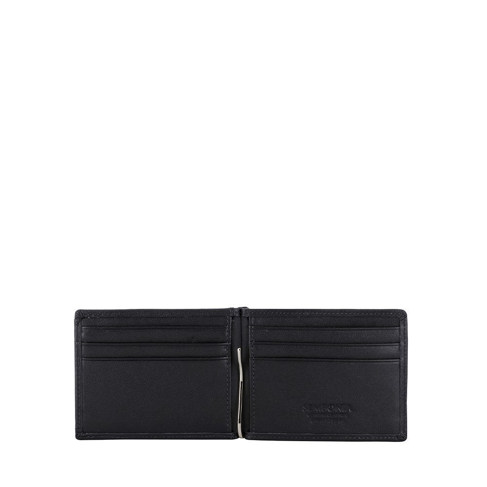 Men Nappa Leather Money Clip Wallet