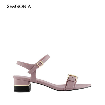 Women Synthetic Leather Heeled Sandal