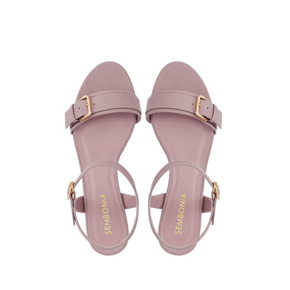 Women Synthetic Leather Heeled Sandal