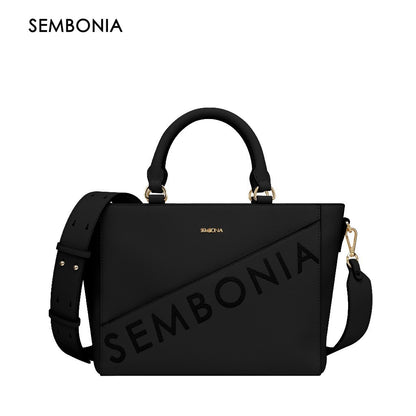Whimsical Embroidered Logo Tote Bag