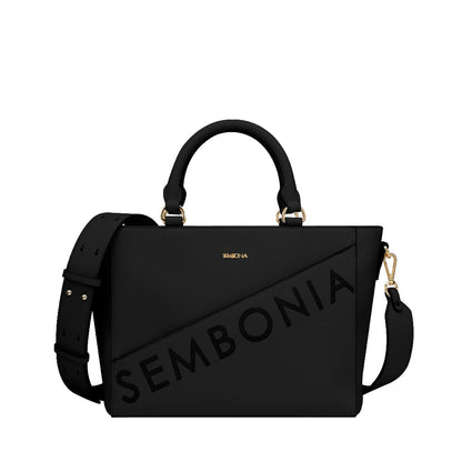 Whimsical Embroidered Logo Tote Bag