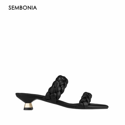 Women Synthetic Leather Heeled Sandal