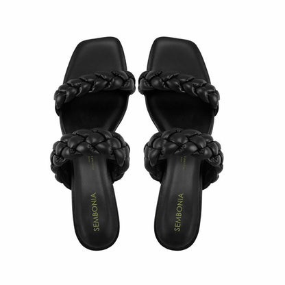 Women Synthetic Leather Heeled Sandal