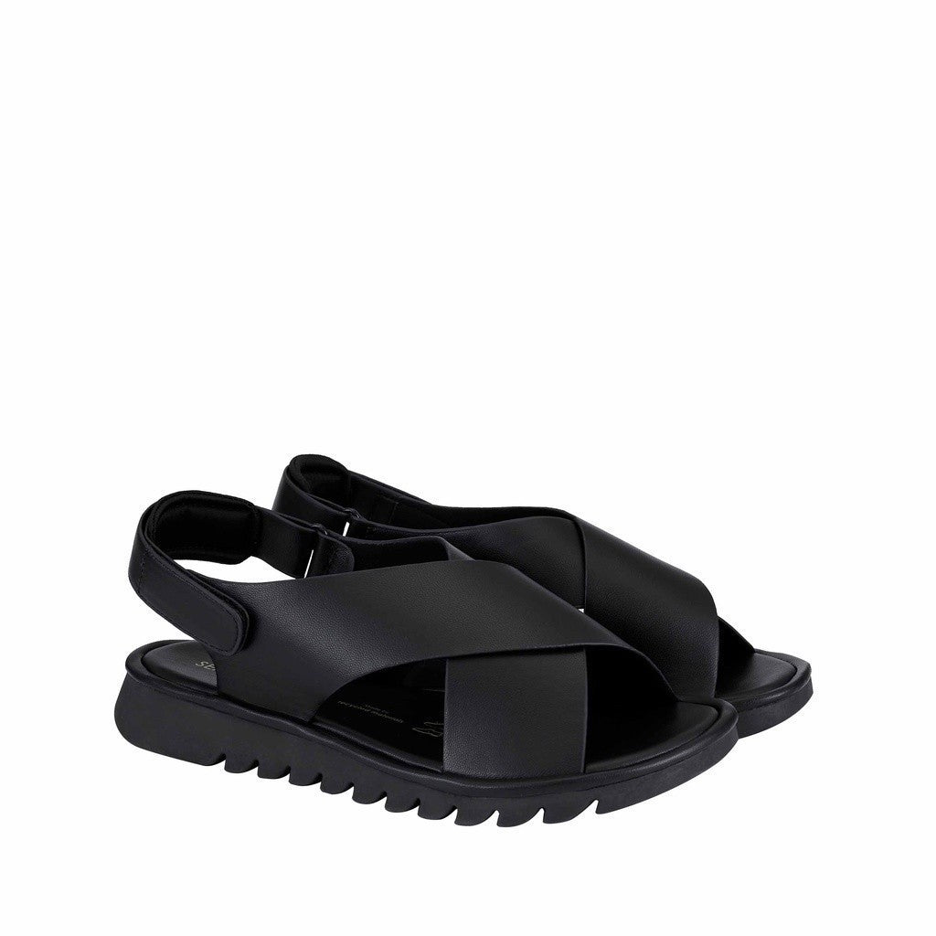 Women Synthetic Leather Flat Sandal