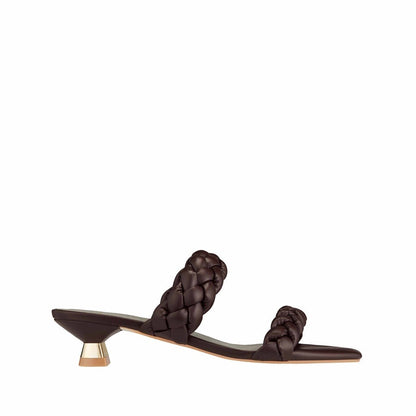 Women Synthetic Leather Heeled Sandal