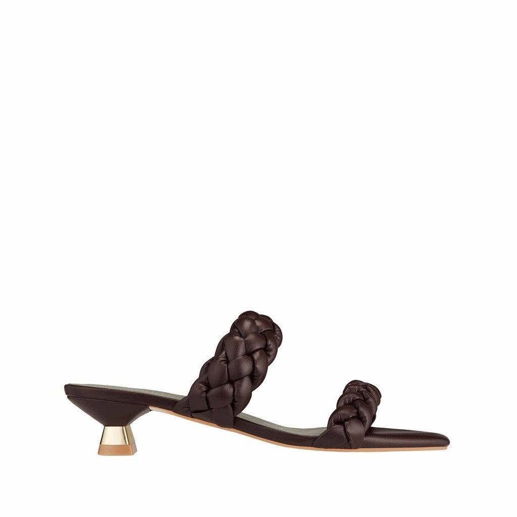 Women Synthetic Leather Heeled Sandal