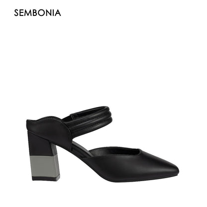 Women Synthetic Leather Mules