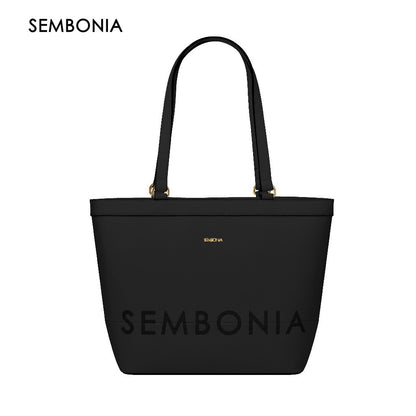 Whimsical Embroidered Logo Tote Bag