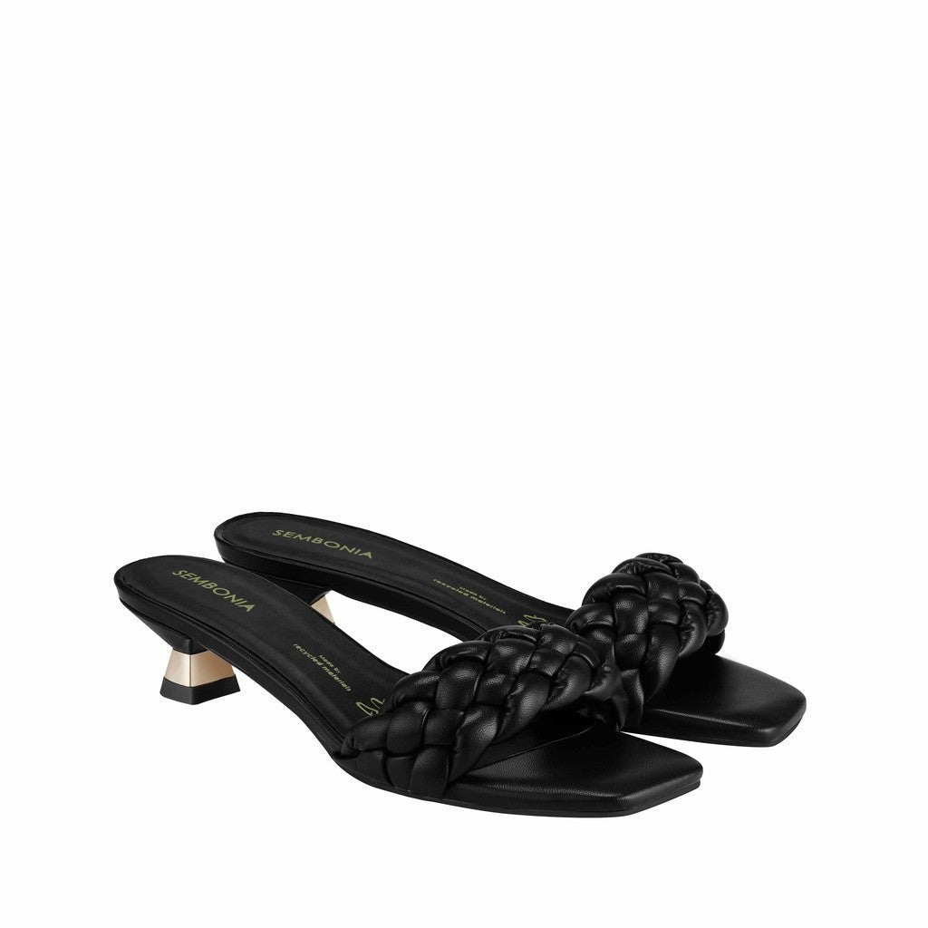 Women Synthetic Leather Heeled Sandal
