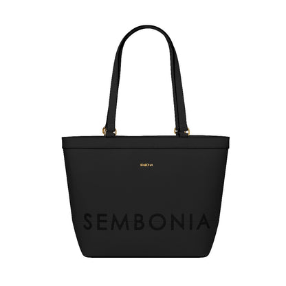 Whimsical Embroidered Logo Tote Bag