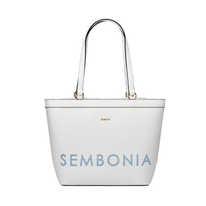 Whimsical Embroidered Logo Tote Bag