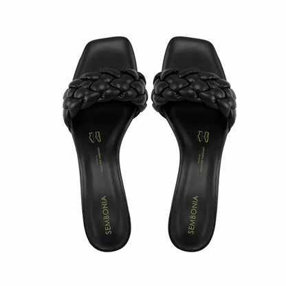 Women Synthetic Leather Heeled Sandal
