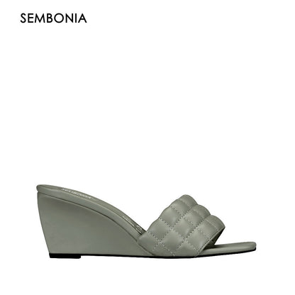 Women Recycled Materials of Synthetic Leather Wedges