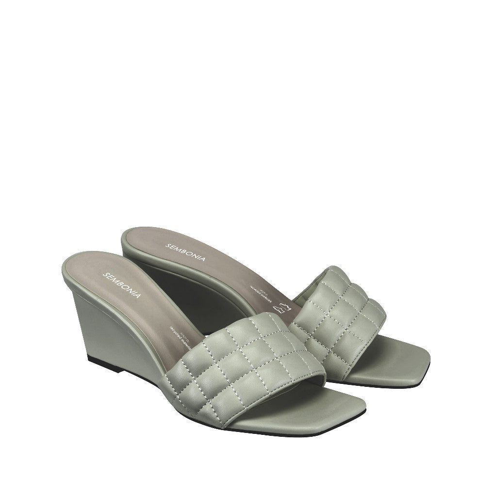 Women Recycled Materials of Synthetic Leather Wedges
