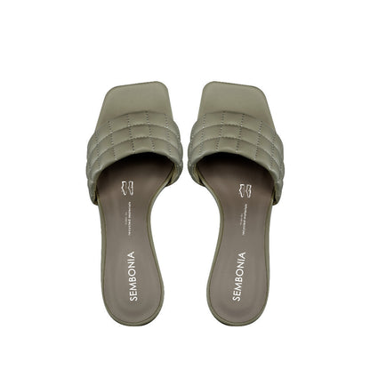Women Recycled Materials of Synthetic Leather Wedges