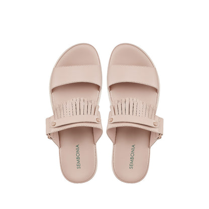 Women Synthetic Leather Flat Sandal