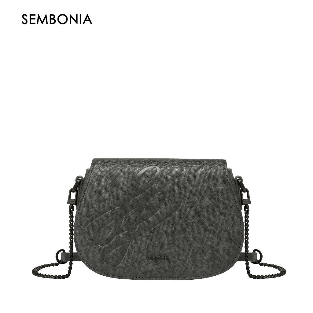 Sustainability Debossed-Logo Crossbody Bag