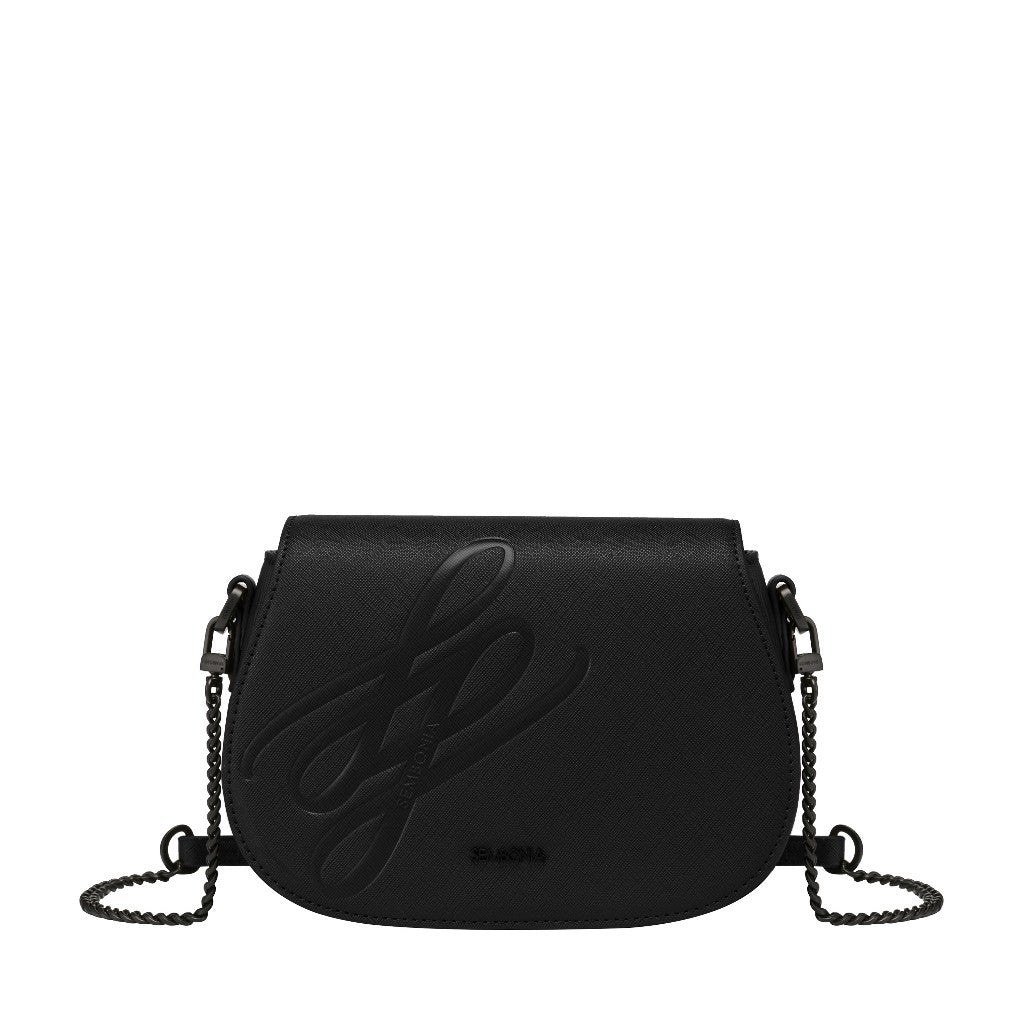 Sustainability Debossed-Logo Crossbody Bag
