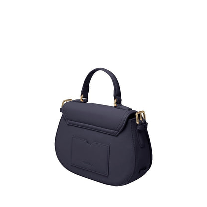Round Signature Embossed Crossbody Bag
