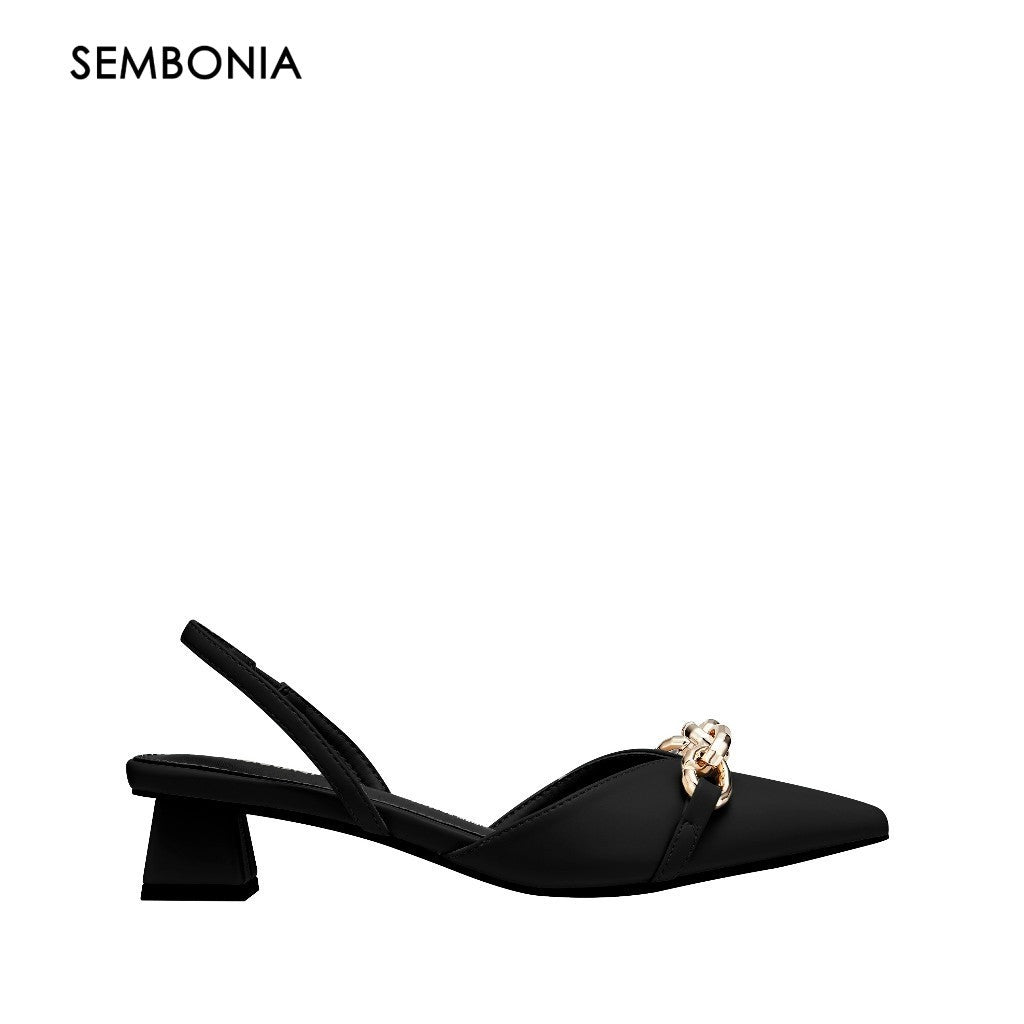 Women Recycled Materials of Synthetic Leather Mule