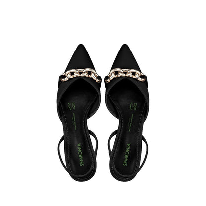 Women Recycled Materials of Synthetic Leather Mule
