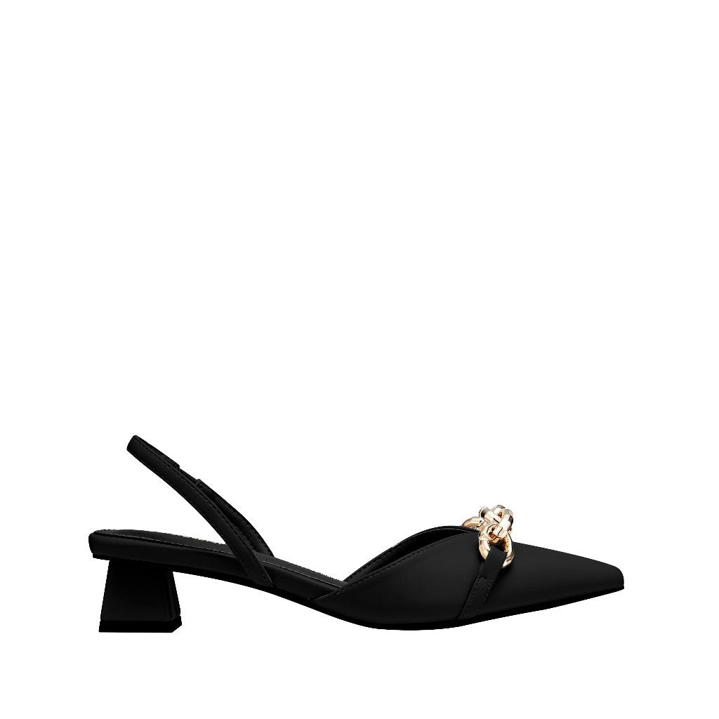 Women Recycled Materials of Synthetic Leather Mule