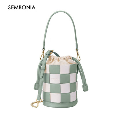 Charlotte Classic Plaid Bucket Bag
