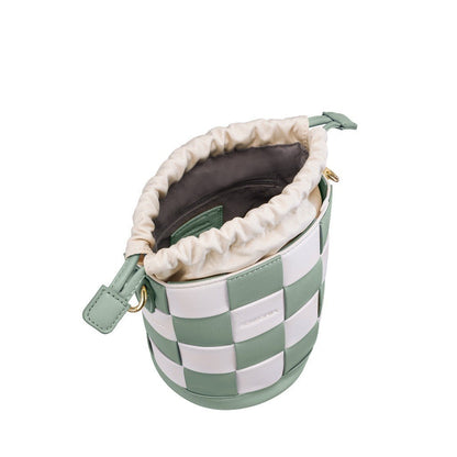 Charlotte Classic Plaid Bucket Bag