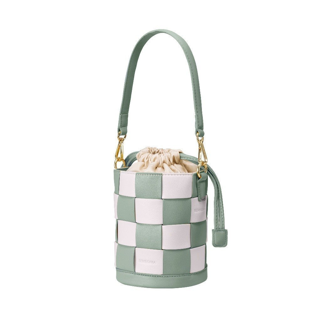 Charlotte Classic Plaid Bucket Bag