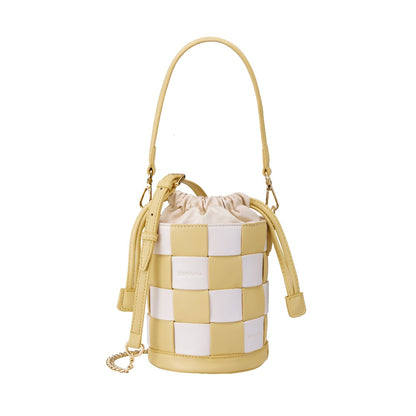 Charlotte Classic Plaid Bucket Bag