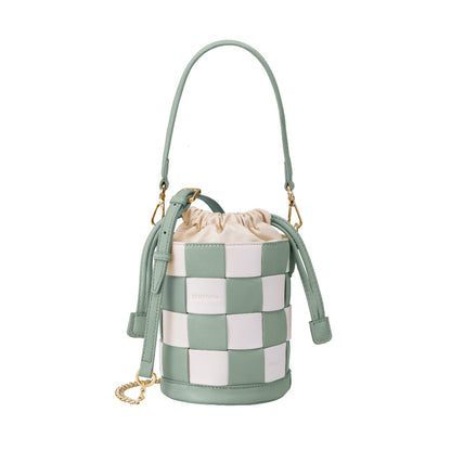 Charlotte Classic Plaid Bucket Bag