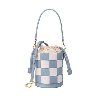 Charlotte Classic Plaid Bucket Bag