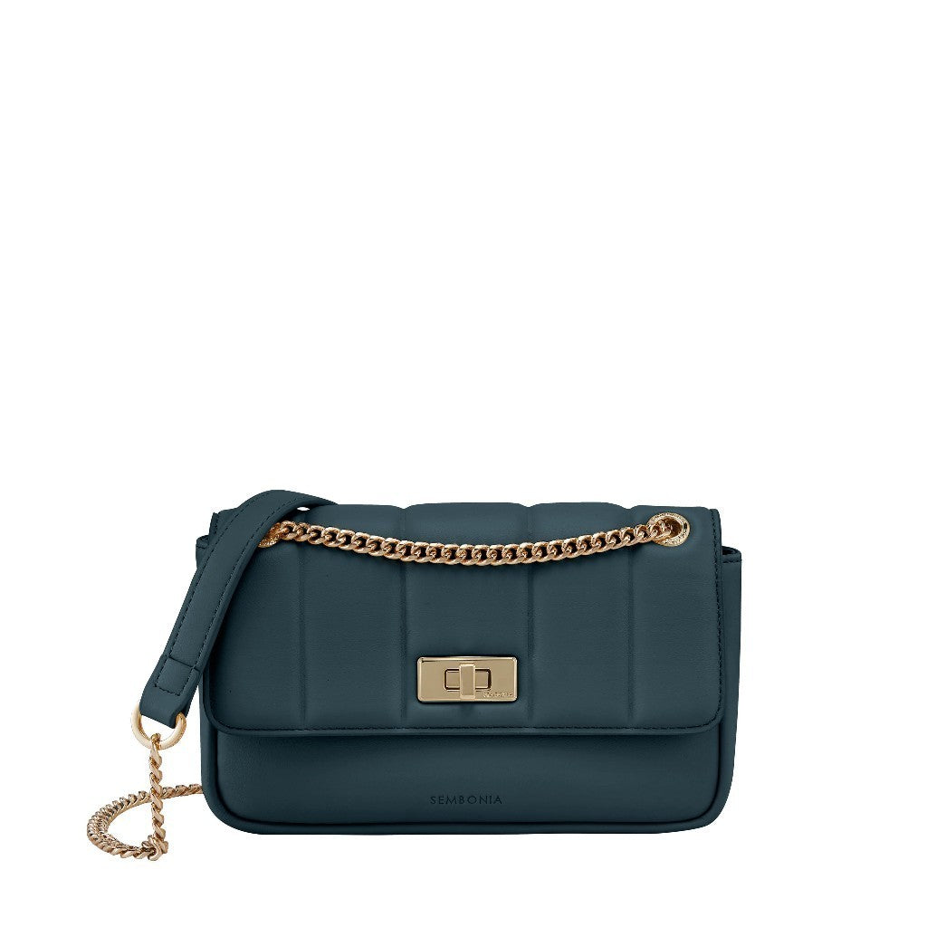 Quilted Grid Crossbody Bag