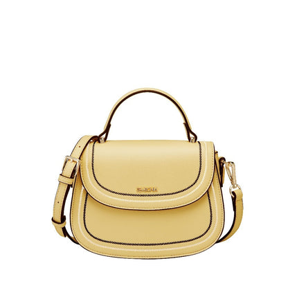Classy Contrast Stich-Trim Crossbody Bag