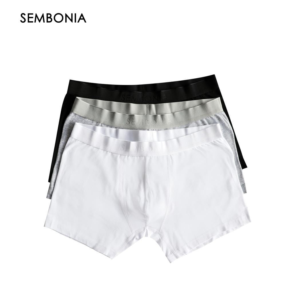 Cotton Mens Boxer Briefs 3-Pack ( Low Rise )