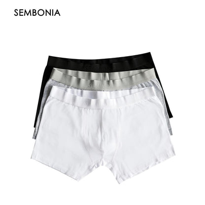 Cotton Mens Boxer Briefs 3-Pack ( Low Rise )