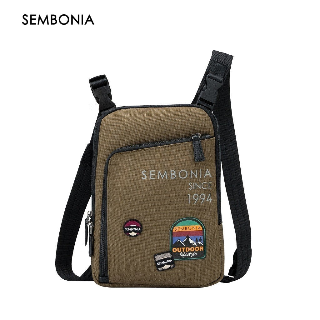 Voyage Patched Canvas Crossbody Bag