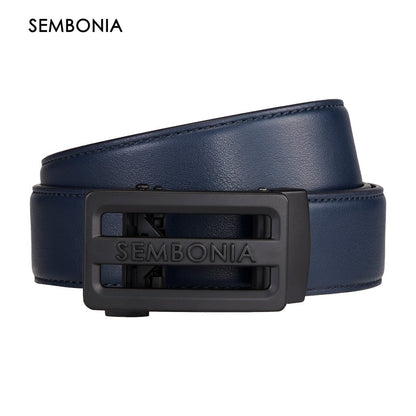 Men 3.5 Cm Auto Plaque Buckle Belt