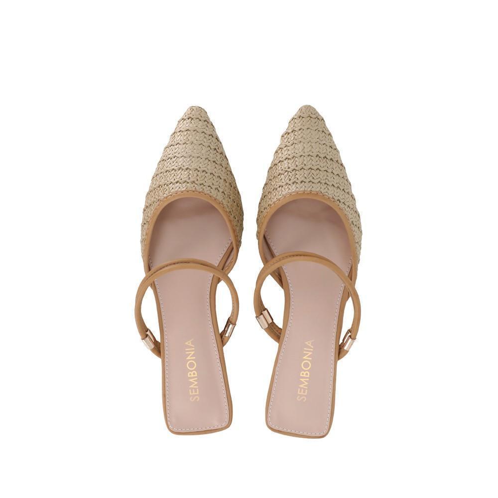 Women Raffia Mules