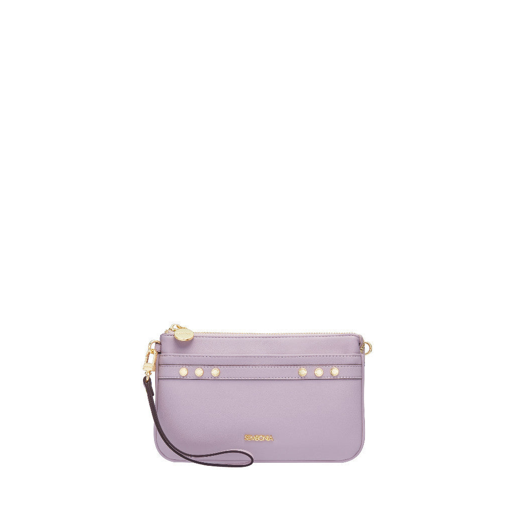 Chic Gold-Toned Studded Wristlet
