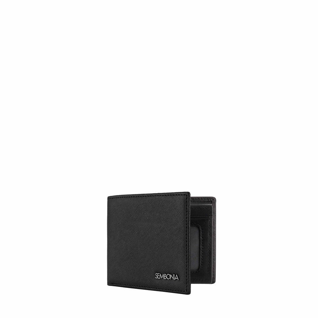 Textured Leather Tri-Fold Wallet